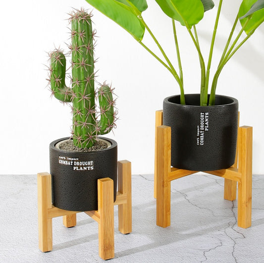 Nordic Bamboo Four-Legged Plant Stand
